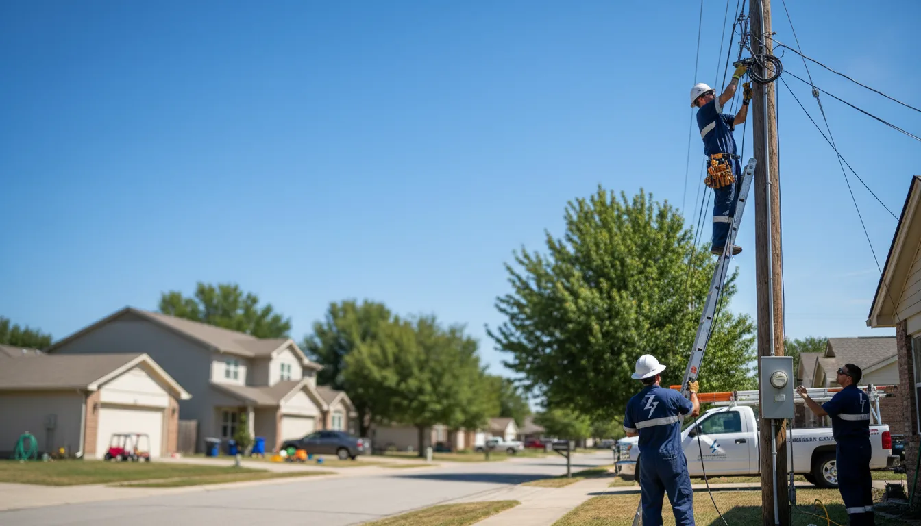 Residential electrician providing installation services in Hazleton, IN